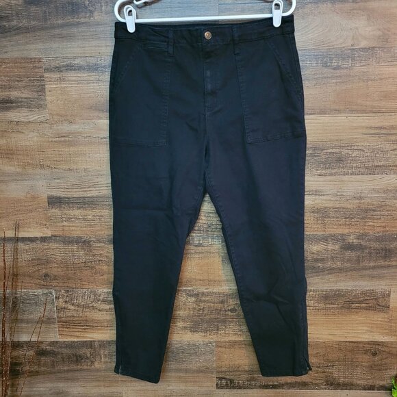Social Standard by Sanctuary Pants Womens 14 Logan Utility Zip Ankle Stretch - Picture 1 of 11